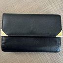 Saint Laurent Yves  Logo Leather Frame Purse Trifold Wallet Photo 0