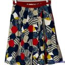 Erika  Cavallini Multicolored Geometrical Print Skirt Size 42 US Size 6 Photo 0