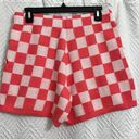 Vans NWT  Fruity Fun Shorts Checkered Cherry Hot Pink White Knit Photo 2