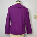 Charter Club Woman Felted Wool Ruffle Jacket- Purple 1X Photo 2