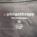 n:philanthropy  Black Roxbury Cropped Long Sleeve Slash Top Size Small New Photo 6