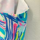 Lilly Pulitzer  Dress Medium Zanna Silk in Guilty Pleasure Bright Sundress Ruffle Photo 4