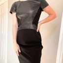 Lafayette 148  Black Leather Gwendoline Dress Photo 0