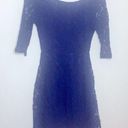 Lush Clothing LUSH blue lace mini dress lined with V back Photo 0