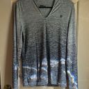 Ariat Tek long sleeve women’s heat series blue gray  ombré medium. GUC. Photo 0