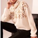 Nine West  Leopard Print Turtleneck Sweater Photo 1