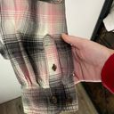 Carhartt  Pink Plaid Flannel Button Down with Hoodie Size Small Photo 3