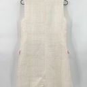 ZARA NWT  Ivory Tweed Double Breasted Vest Blazer Mini Dress Medium Photo 4