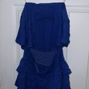 Mustard Seed Blue Strapless Romper Dress Photo 3