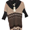 Aryeh Turtleneck Fair Isle Mixed print Sweater Tan Black medium Photo 0