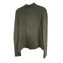 360 Cashmere  Mock Neck 100% Cashmere Sweater, Olive Green Photo 2