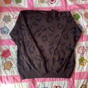 Boohoo brown and black cheetah print sweater size 16 Photo 0