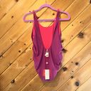 Red Carter  Indian summer side knot back scoop reversible one piece swimsuit NWT Photo 2