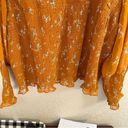 Terra & Sky  Women's Plus Size Long Sleeve Smocked Top 3X NWT Mustard Yellow Photo 11