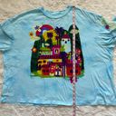 Disney Top Encanto Tie-Dye Long Sleeve T-Shirt Crewneck Casa Madrigal Blue 2X Photo 10