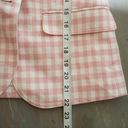 J.Crew  Blazer Womens 2P Pink White Plaid Suit Jacket Pockets Shoulder Pads Photo 10