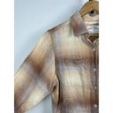 Rei Co-op  Brown Tan Plaid Trailsmith Button Up Long-Sleeve Shirt Size S Photo 2