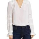 Ramy Brook  Finn Pintuck and Lace Inset Blouse Photo 1