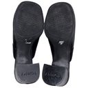 Tommy Hilfiger Vintage  Black Leather Y2K Chunky Mules Photo 8