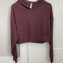 Alo Yoga alo - Cropped Plum Muse Hoodie - Size Small Photo 1