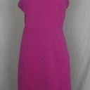 Betsey Johnson  Scuba Cross Back Sleeveless Cocktail Dress Fuchsia Pink Size 2 Photo 0