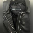 ZARA Faux Leather Cropped Jacket in Small Photo 4