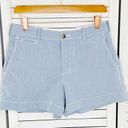 Polo  Ralph Lauren Pinstripe Cotton Chino Shorts Blue White Size 2 Photo 0