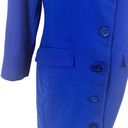 Teri Jon by Rickie Freeman Blue Wool Coat Dress Size 10 Photo 4