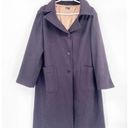 Jil Sander  Oversized Wool Cashmere Navy Blue Longline Overcoat Size 38 Photo 0