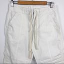 Lou & grey NWOT  White Neutral Tampered Cotton Drawstring Pants Size 4 Coastal Photo 4