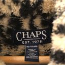 CHAPS Sherpa fleece zip up vest cheetah print Photo 1