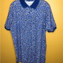 Woman Within  Shirt Blue Floral Polo New 14/16 Photo 1