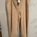 J.Jill  Wide Leg Lagenlook Pants-NEW Petite Khaki/Tan Slacks Womens Large Photo 0