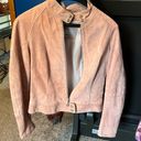 wilson's leather Wilson’s Leather pink suede jacket size S. Some darkening on sleeve and bottom Photo 0