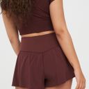 Aerie burgundy real me crossover flowy short Photo 1