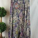 Anthropologie  Gray Floral A Line Maxi Skirt 0 Photo 0