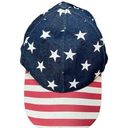 PATRIOTIC RED WHITE & BLUE STARS AND STRIPES USA FLAG HAT BASEBALL CAP UNISEX Photo 0