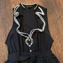 Heart soul  Black Fit & Flare Boho Dress Sleeveless Sz XL Tie Waist Lined, Pockets Photo 1