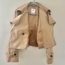 Abercrombie & Fitch Abercrombie Women's Short Cropped Trench Coat - Tan, M Photo 1