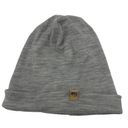 Ash Minus 33 Hat Unisex OS Ridge Cuff Beanie  Gray 100% Merino Wool Midweight Photo 0