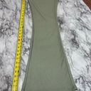 Love Tree  size Medium Pull On Flare Pants Ribbed Green Comfort Loungewear Photo 7