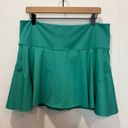 Athleta  Green Ace Tennis Skort 15.5" Athletic Skirt Built In Shorts Size 1X Photo 0