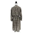 Brochu Walker  Olivia Snake Print Blouson Midi-Dress in Metallic Python Photo 13