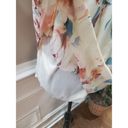 fab'rik  Women's Beige Floral Polyester Scoop Neck Sleeveless Casual Top Blouse S Photo 7