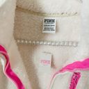 PINK - Victoria's Secret PINK VS Half Zip Sherpa Teddy Pullover Jacket  Photo 4