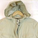 Cole Haan  Packable Rain Jacket Womens M Stone Hooded Cargo Pockets Cinch Waist Photo 3