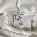 Aerie  Offline White OTT Fleece Pull Over Cropped Athletic Hoodie Shrug M Photo 5