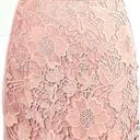 American Eagle  AE LIGHT PINK CROCHET LACE FLORAL SHORT MINI SKIRT size 8 Photo 0