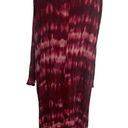 Torrid Women's  Wine Tie Dye Gauze Kimono Cardigan Size 4 Red Long Sleeve EUC Photo 2