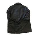 Worthington  100% Lambskin Leather Button Up Jacket Coat L Lined Black Stitching Photo 1